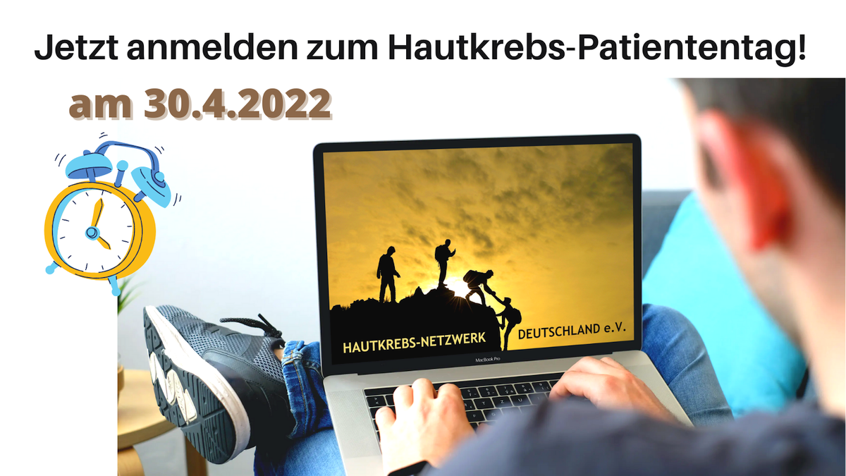 Anmelden zum Hautkrebs-Patiententag