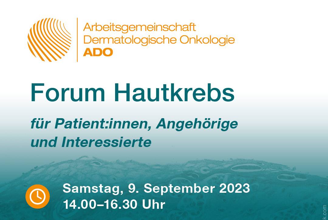 FORUM HAUTKREBS am 9.9. im Congress Center Hamburg